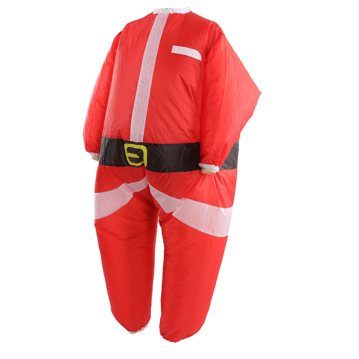 Inflatable Santa Suit Vivid Colors Battery Powered Inflator Polyester Inflatable Christmas Suit for 5.2 to 6.1ft Tall