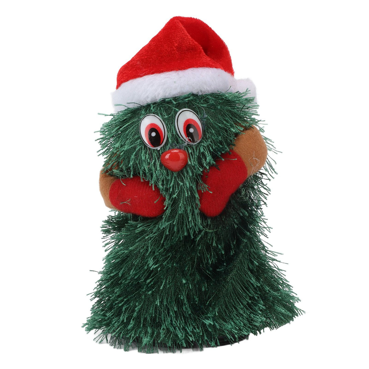 Tabletop Christmas Tree Musical Rotatable Cute Plant Shape Christmas Tree Figurine Decoration