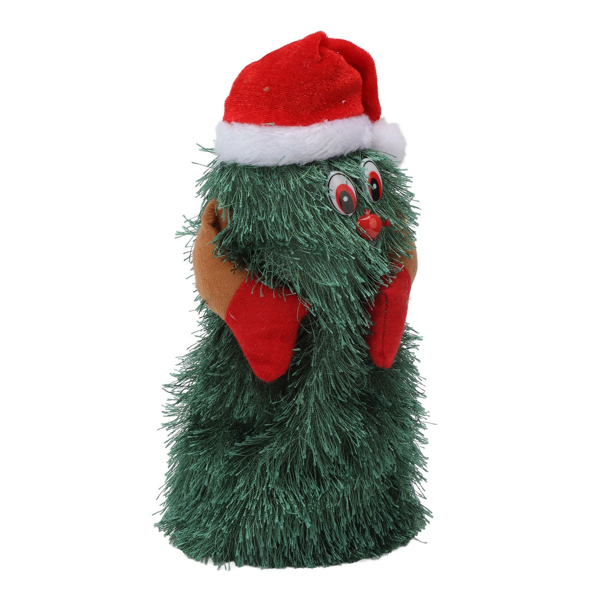 Tabletop Christmas Tree Musical Rotatable Cute Plant Shape Christmas Tree Figurine Decoration