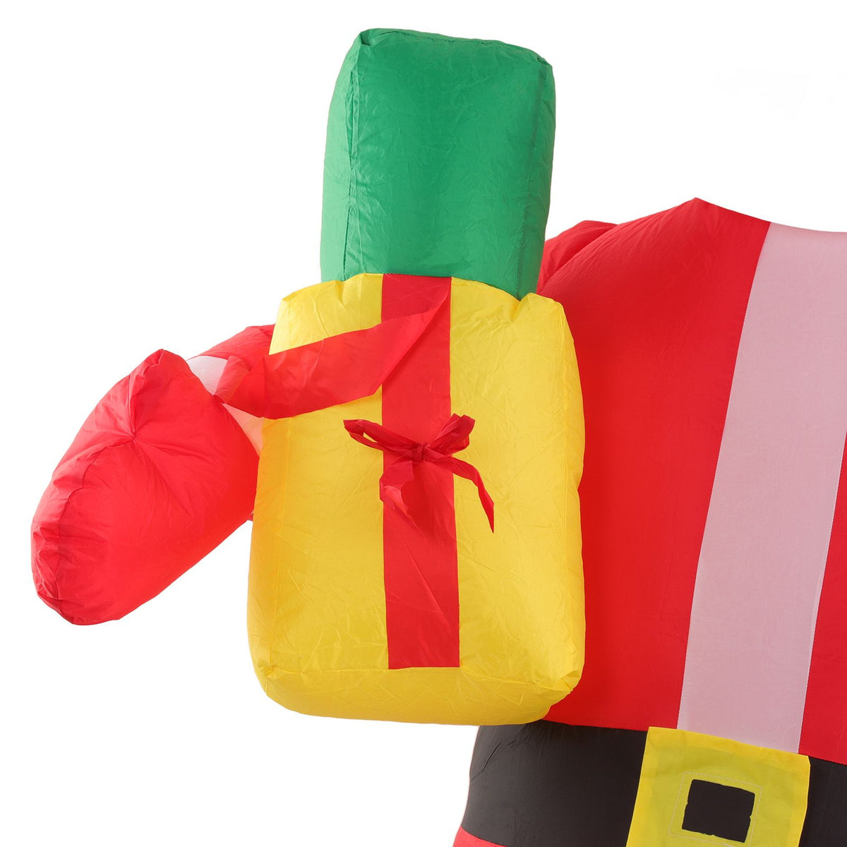 Inflatable Christmas Old Man Model with Gift Bag in Hand LED Growing Inflatable Christmas Man for Outdoor Garden Yard AU 100‑240V