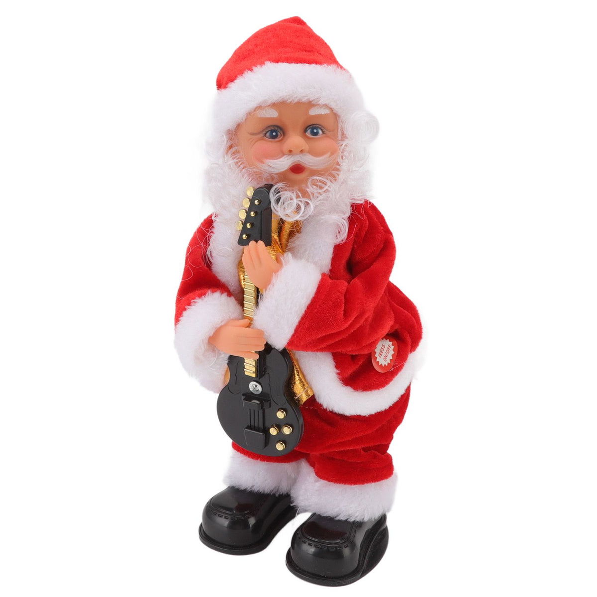 Electric Musical Dancing Christmas Old Man Interesting Hip Shaking Christmas Old Man Doll Decoration Gifts Guitar