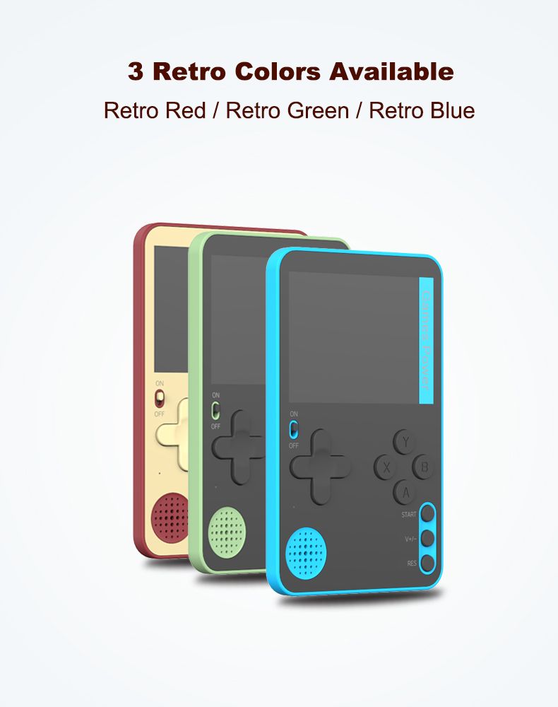 K10 Handheld Retro Game Console Built-in Classic Games，green