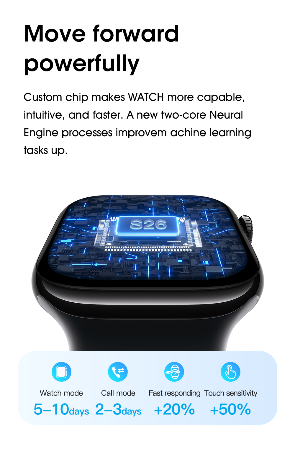 Watch 11 Pro Mini AI Smart Watch，black
