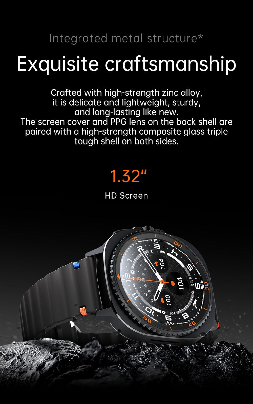 Watch8Classic-MA33 Fitness Smartwatch Bluetooth Call Waterproof Health Tracker for iPhone Android,Black
