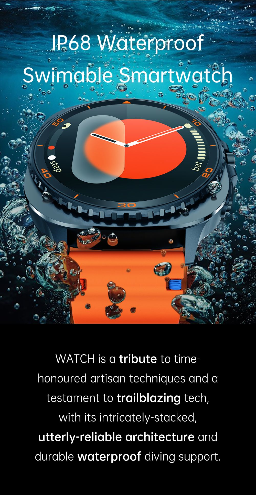 Watch8Classic-MA33 Fitness Smartwatch Bluetooth Call Waterproof Health Tracker for iPhone Android,Black