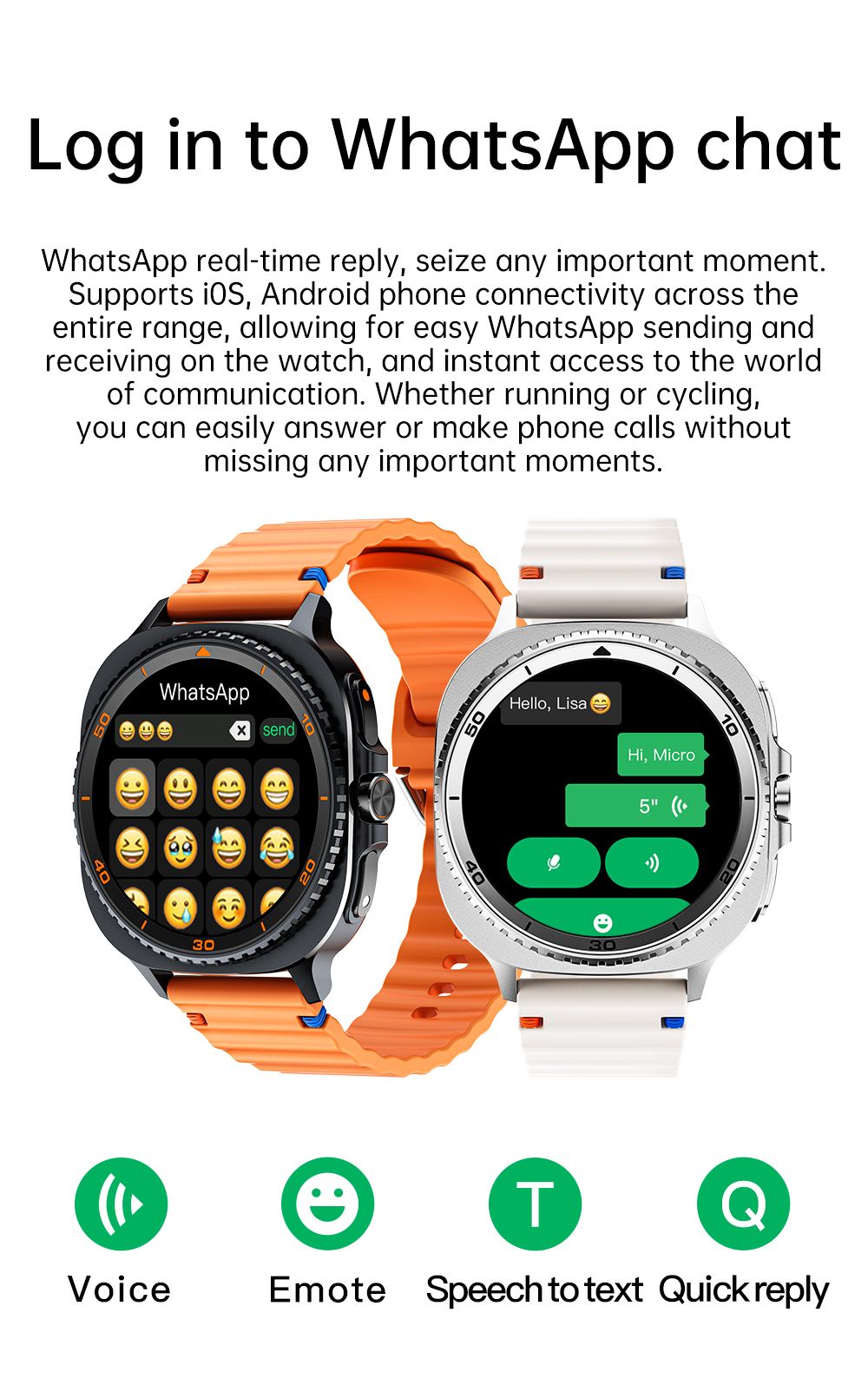 Watch8Classic-MA33 Fitness Smartwatch Bluetooth Call Waterproof Health Tracker for iPhone Android,Black