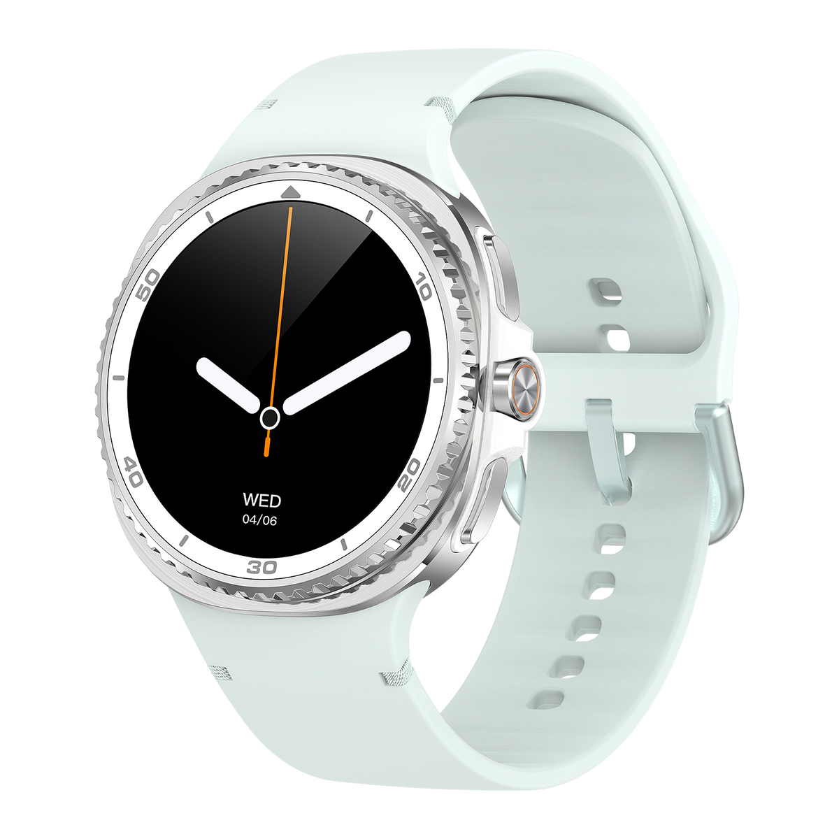 Watch8Classic-SU02 Smart Watch, Full Touch Screen Silicone Sports Wrist Watch for Men Women，Green