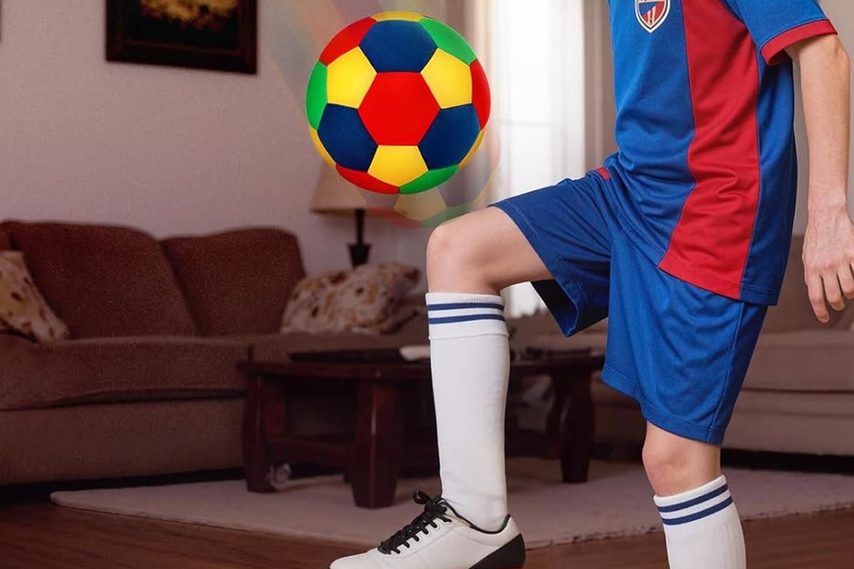 Quiet Indoor Soccer Ball Soft Foam Football for Home Dribbling Training