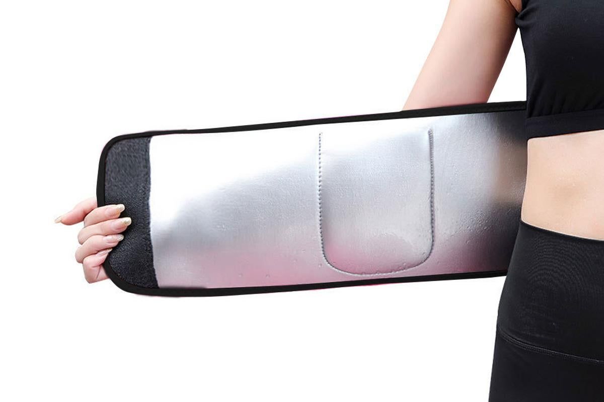 Women Waist Trainer Sweat Band Sport Waist Shaper Belt -Black