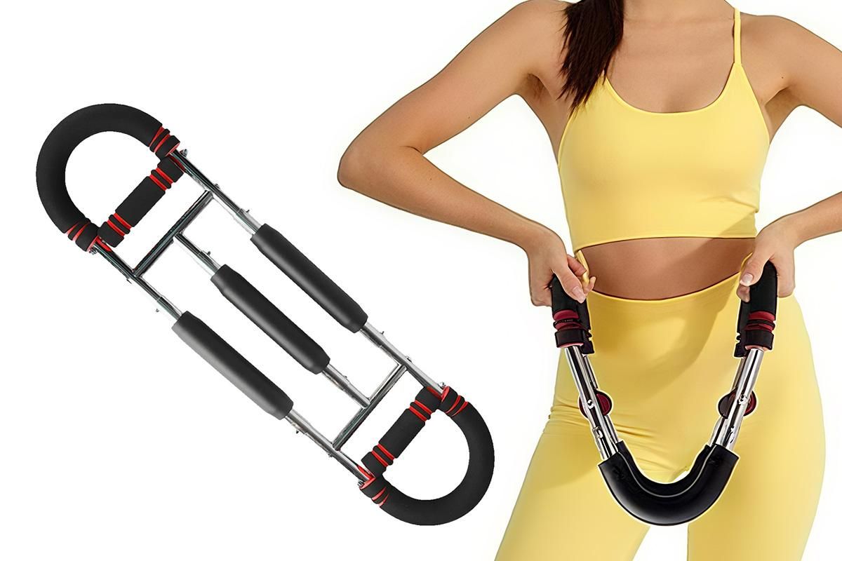 Twister Arm Trainer Adjustable Twister Arm Chest Exerciser With 3 Springs - Red