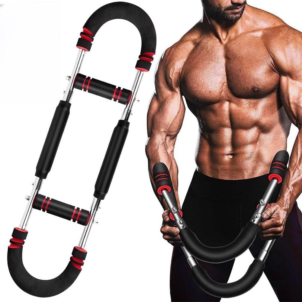 Twister Arm Trainer Adjustable Twister Arm Chest Exerciser With 3 Springs - Red