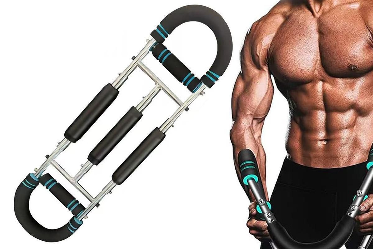 Twister Arm Trainer Adjustable Twister Arm Chest Exerciser With 3 Springs - Red