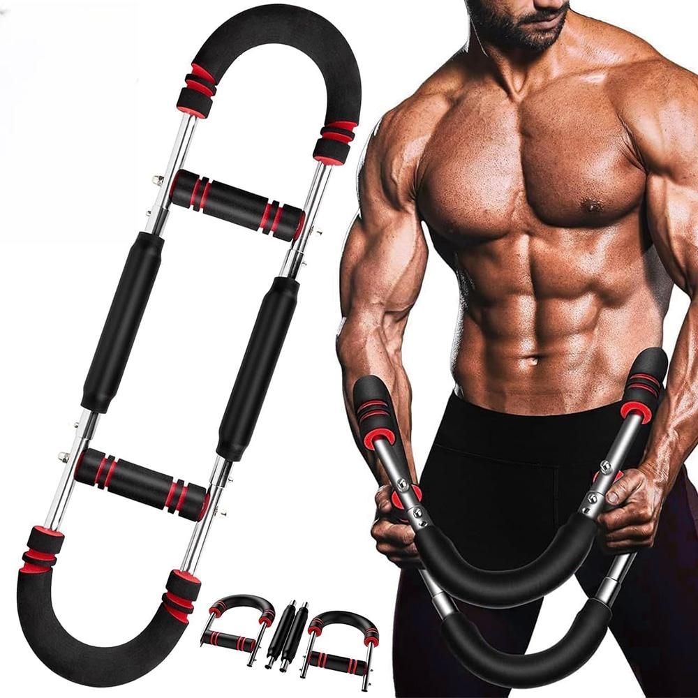 Twister Arm Trainer Adjustable Twister Arm Chest Exerciser With 3 Springs - Red