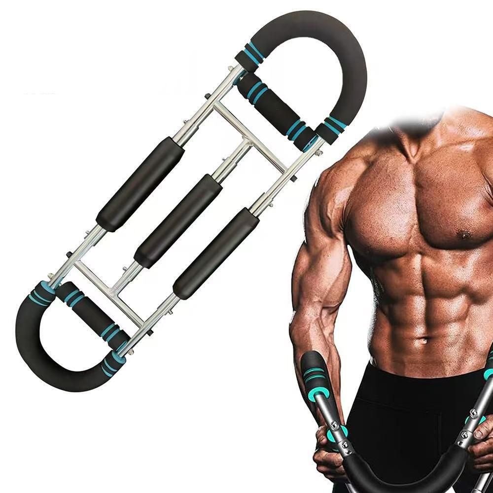 Twister Arm Trainer Adjustable Twister Arm Chest Exerciser With 3 Springs - Blue