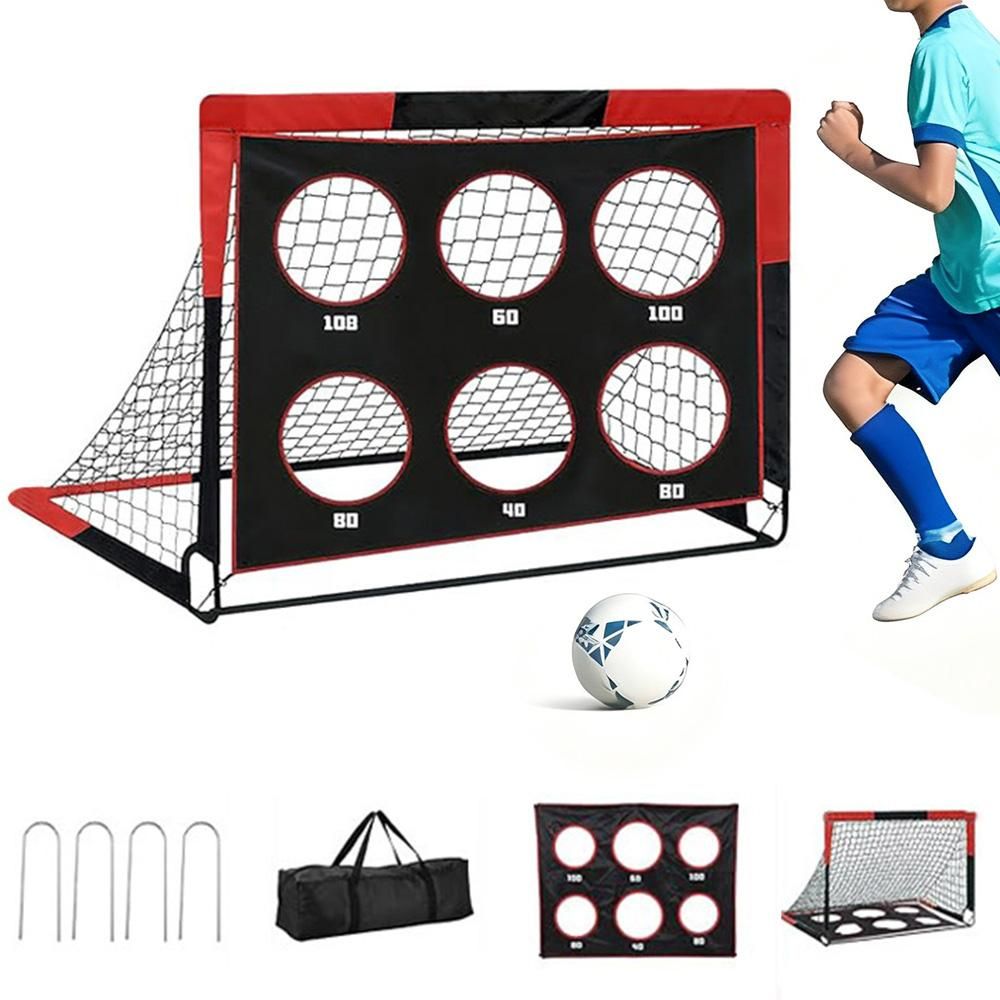 Soccer Goals for Backyard Set Portable Soccer Goal Training Equipment Pop Up Soccer Net for Youth Outdoor Games