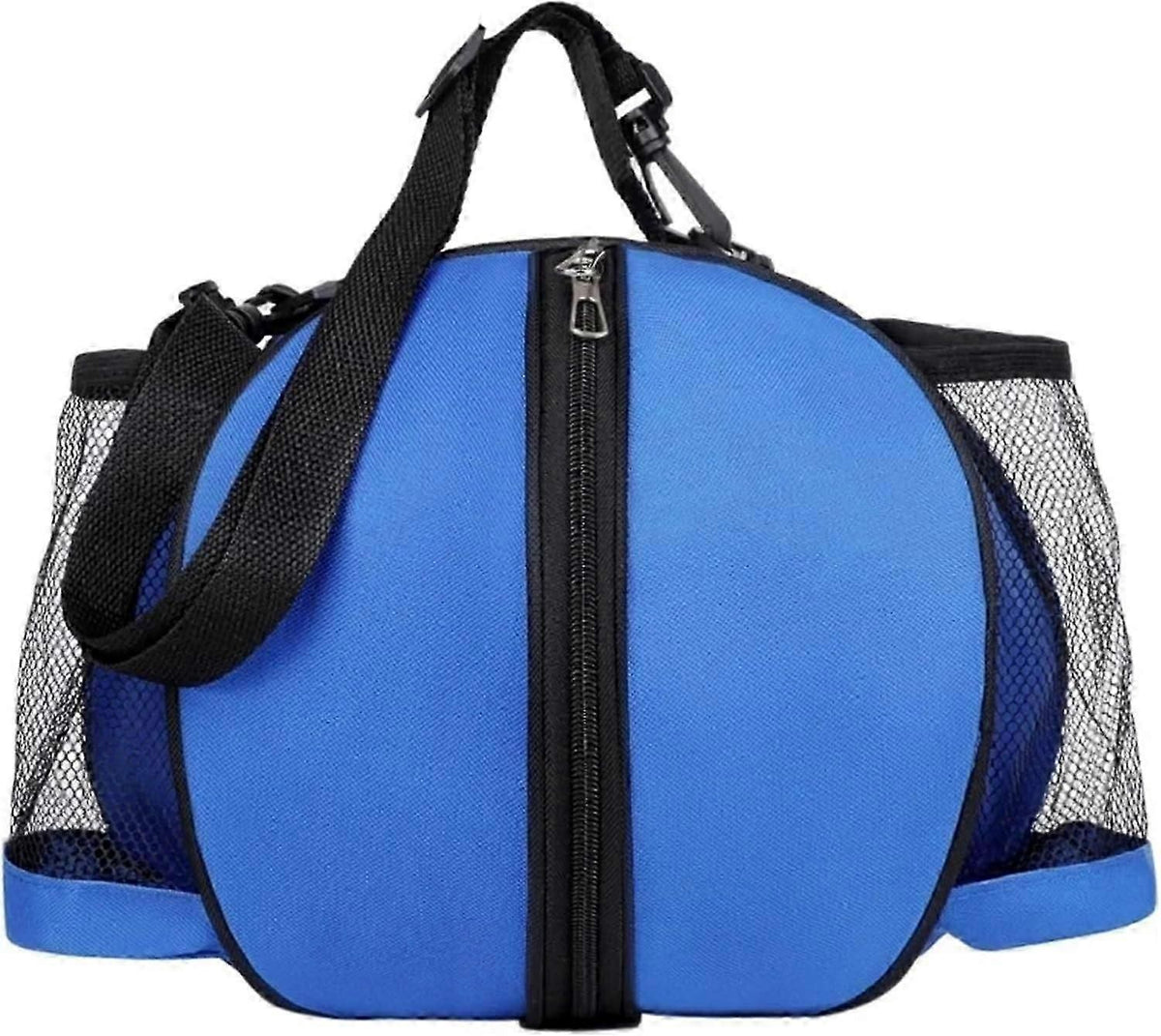 Sports Ball Bag Basketball Soccer Storage Bag Portable Equipment Carry Bag for Team Training Gym Outdoor Activities - Blue