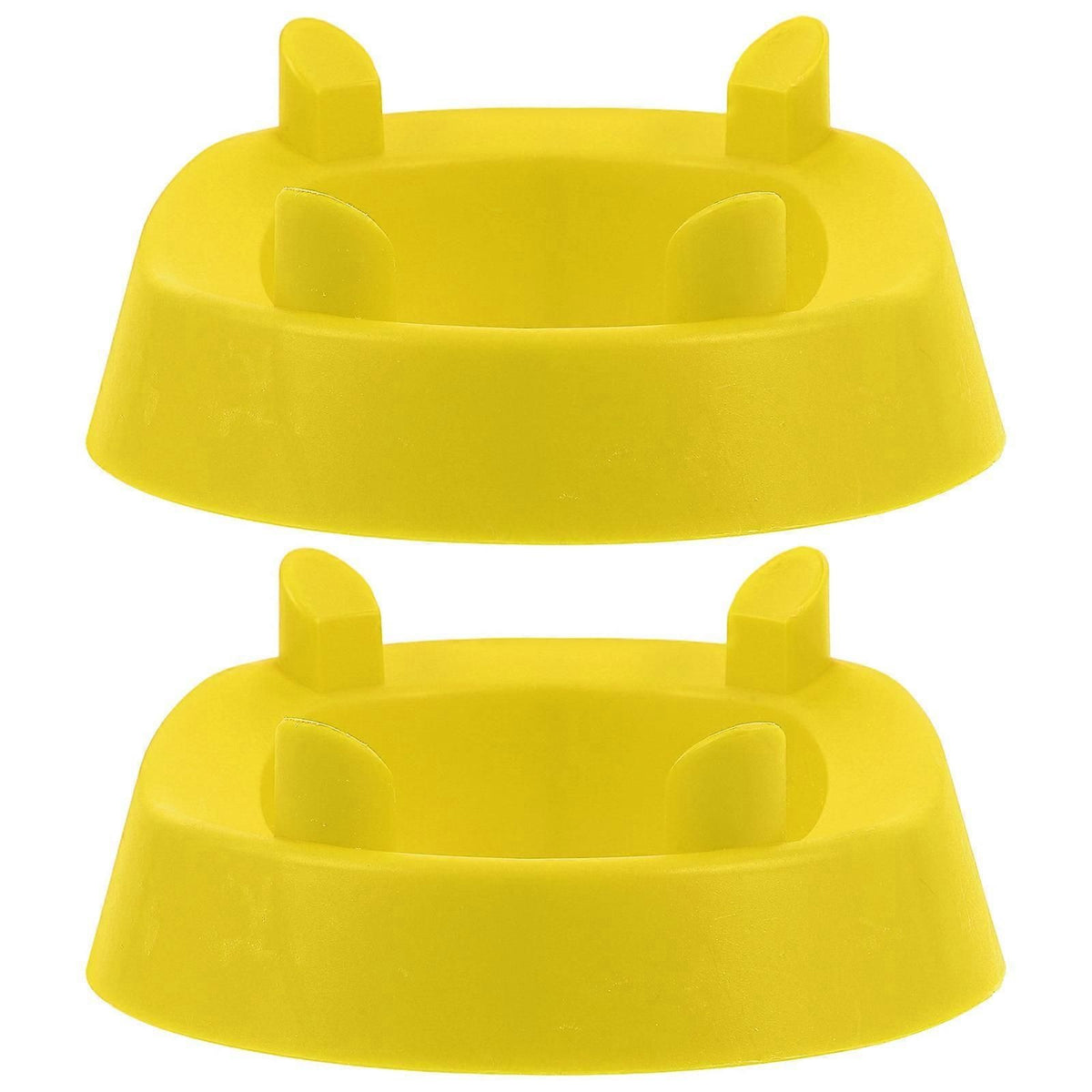 2 Pcs Football Placekicker Kicking Tee Rugby Holder Plastic Rack Stand Training Equipment Yellow