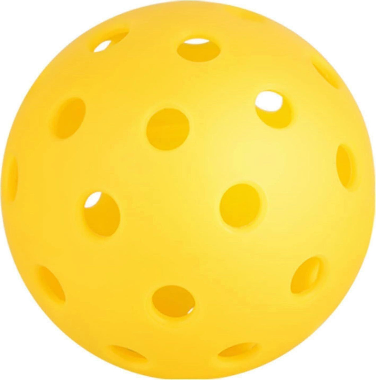 Outdoor Pickleballs 4 Pack 40-Hole PP Pickleball Balls 74mm Durable Practice Training Balls with Storage Box - Yellow