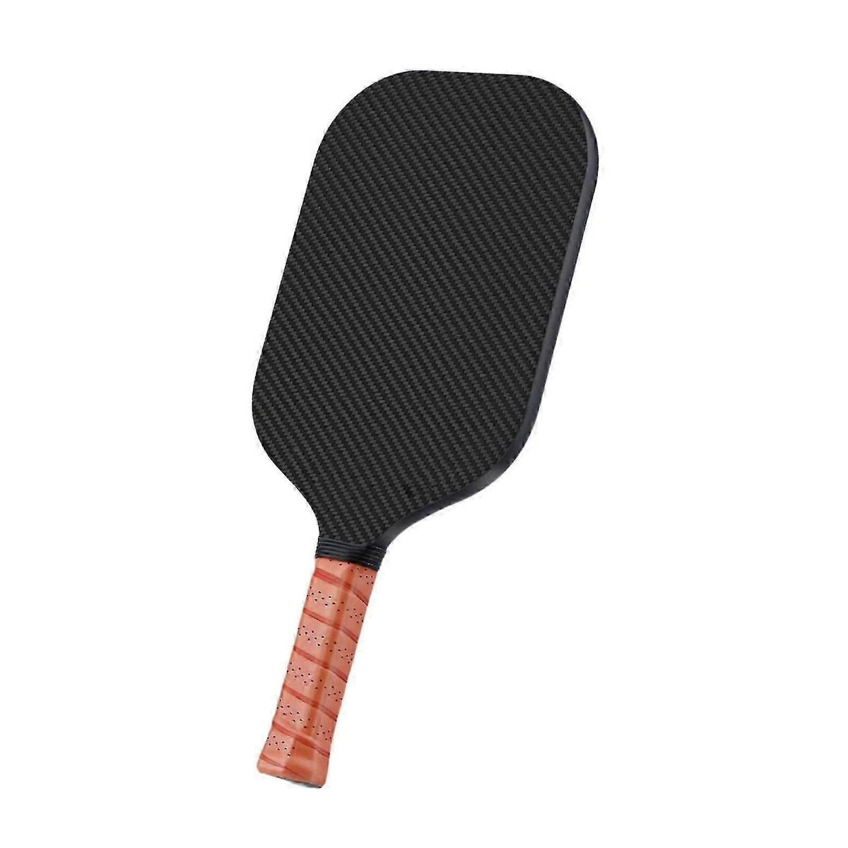 Pickleball Paddle Carbon Fiber Textured Surface Racket with Comfortable Grip Lightweight Sports Paddle - Orange