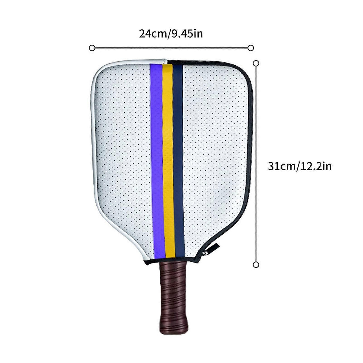 Pickleball Paddle Cover Neoprene Racket Protective Case with Zipper Lightweight Paddle Sleeve - Blue
