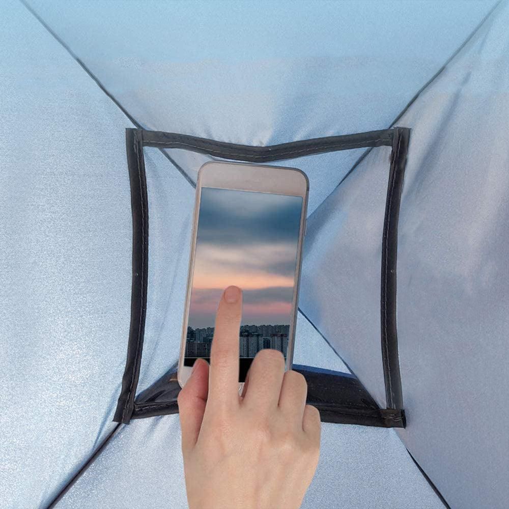 Mini Beach Headrest Tent UV Protection Sun Shelters Blue