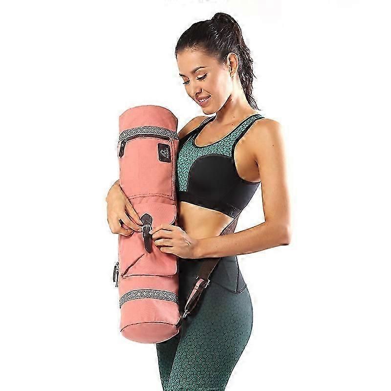 Yoga bag, Yoga Mat Bag for Robust Yoga Mat Tote Bag With Adjustable Shoulder Strap Pink
