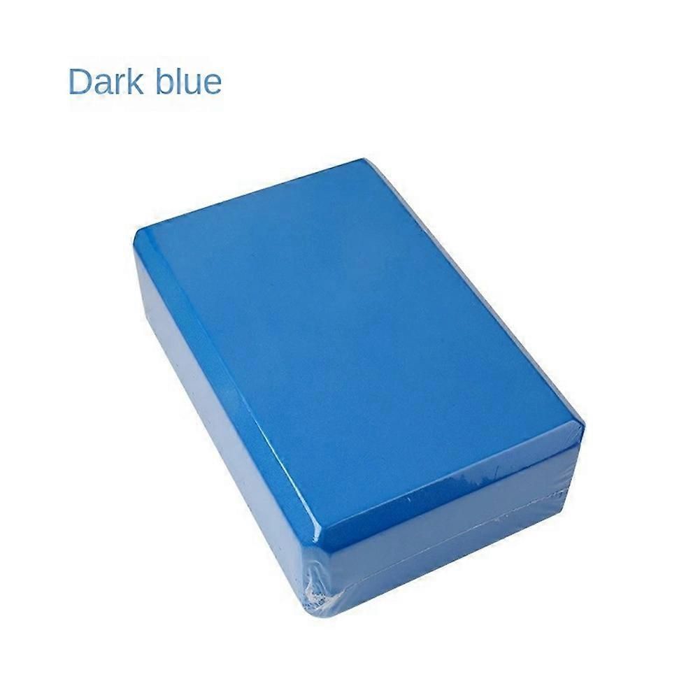 Yoga Blocks Cube Bricks Reinforcement Mat Sports Yoga Supplies Home Gym Equipment Fitness Dark Blue