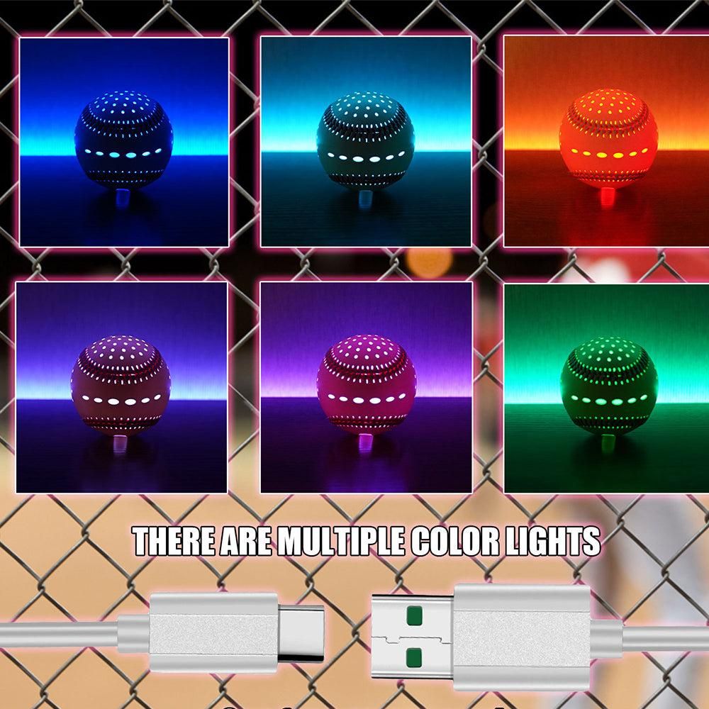9-Inch USB Rechargeable LED Baseball for Night Play
