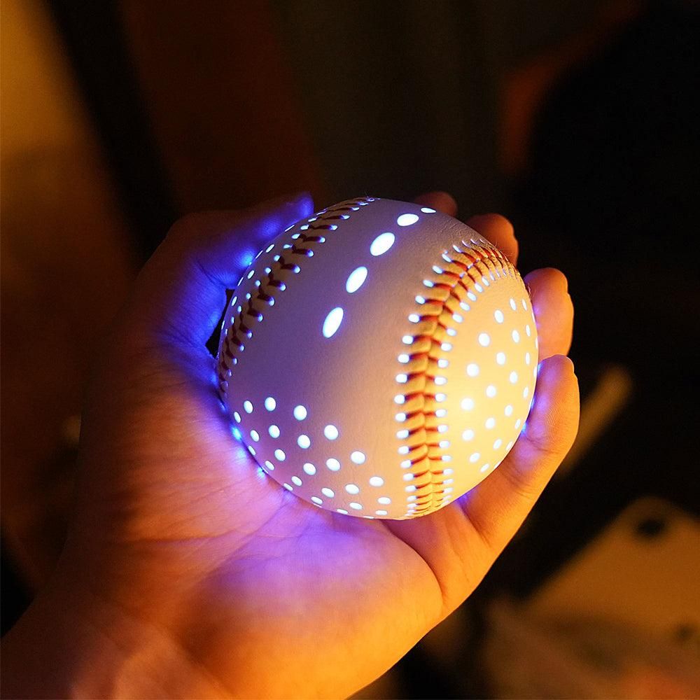 9-Inch USB Rechargeable LED Baseball for Night Play