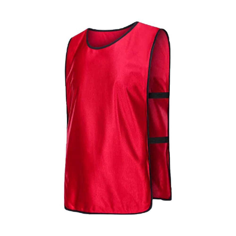 4Pcs Scrimmage Training Vest Team Sports Games Practice Jersey Red