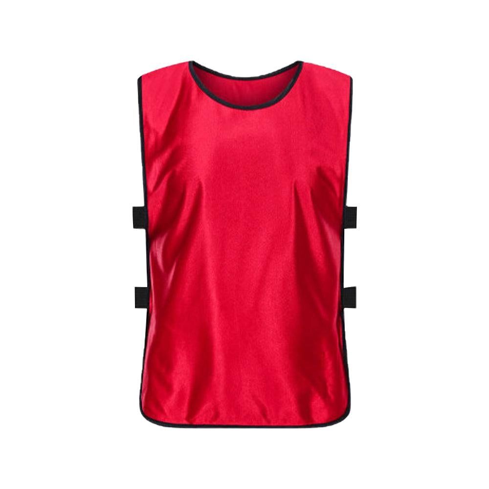 4Pcs Scrimmage Training Vest Team Sports Games Practice Jersey Red