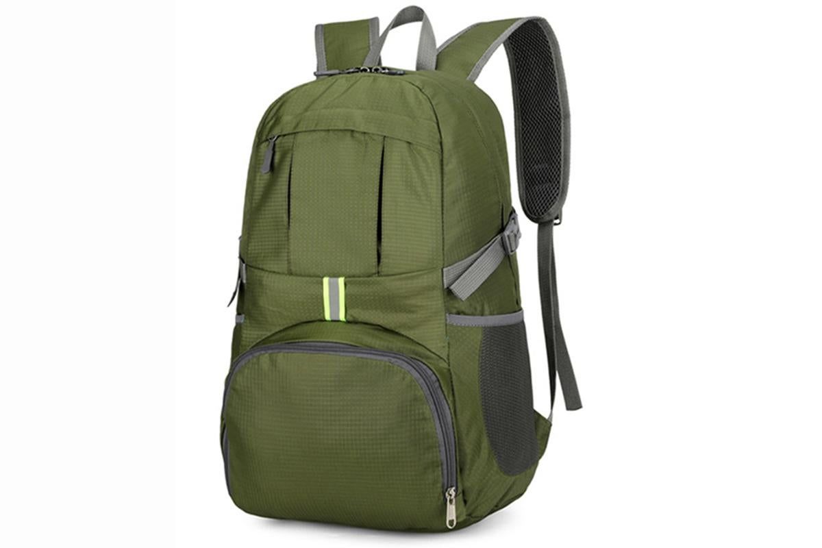30L Ultra Lightweight Foldable Waterproof Backpack Travel Camping Hiking Outdoor Sports Bag - Green