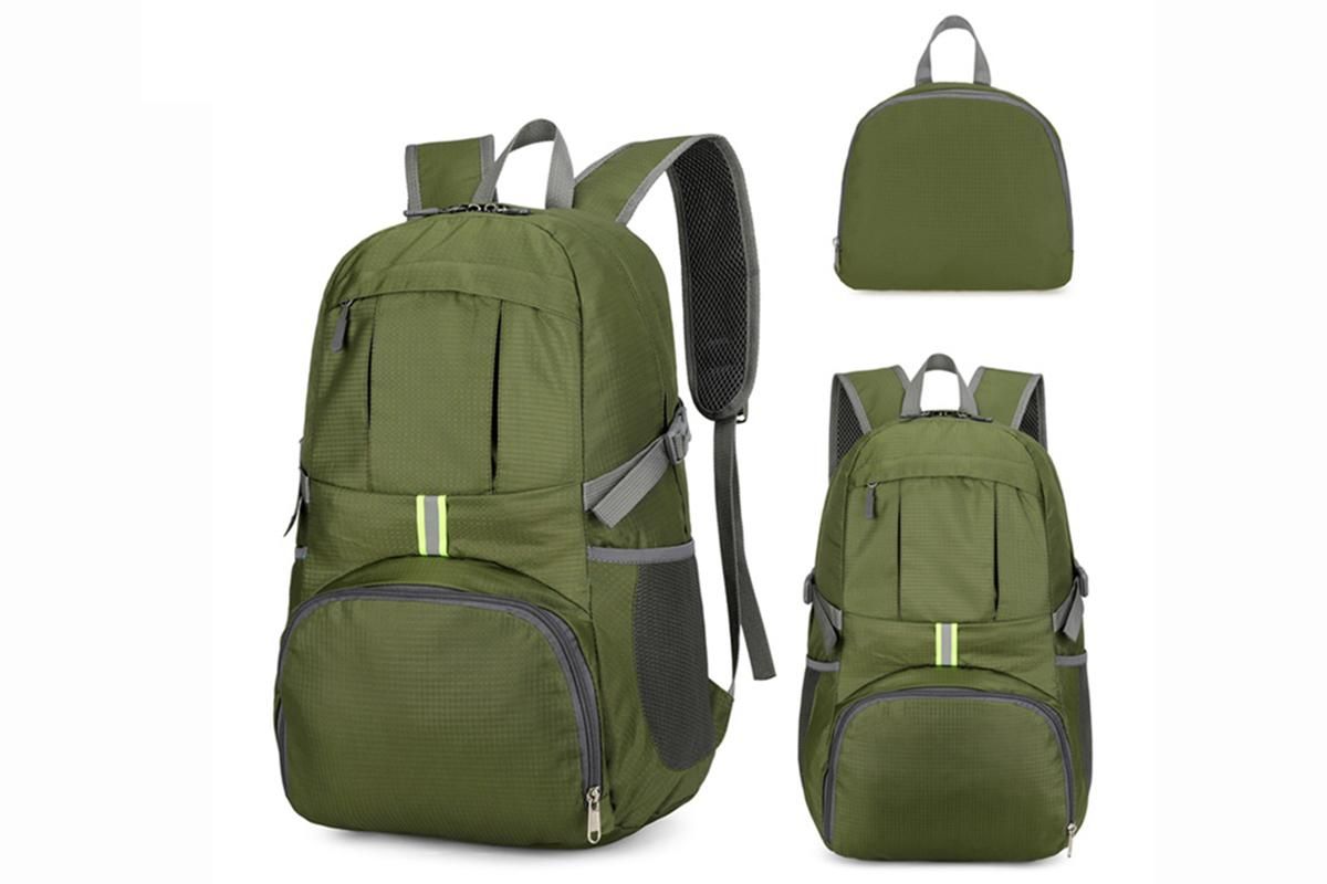 30L Ultra Lightweight Foldable Waterproof Backpack Travel Camping Hiking Outdoor Sports Bag - Green
