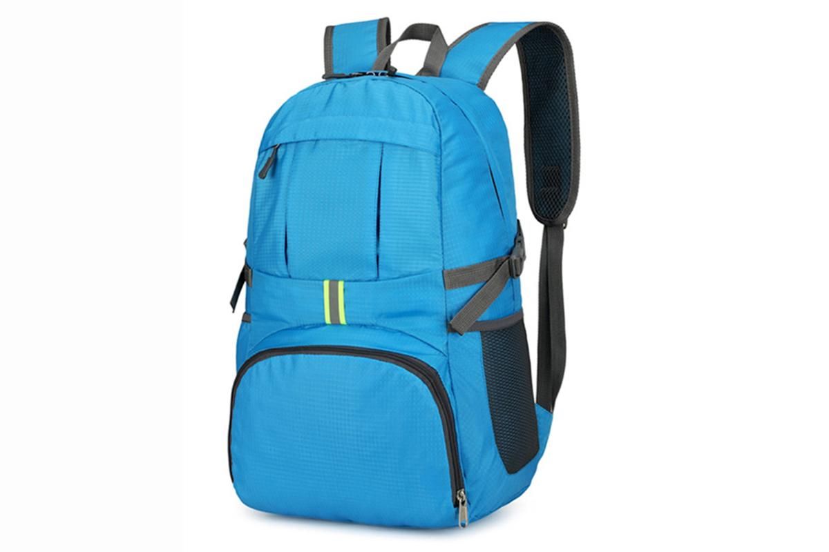 30L Ultra Lightweight Foldable Waterproof Backpack Travel Camping Hiking Outdoor Sports Bag - Blue