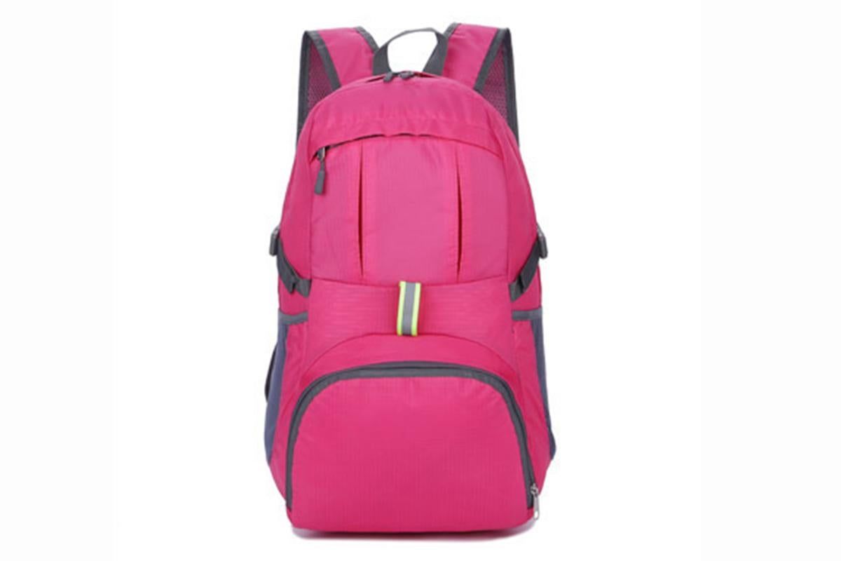 30L Ultra Lightweight Foldable Waterproof Backpack Travel Camping Hiking Outdoor Sports Bag - Purple