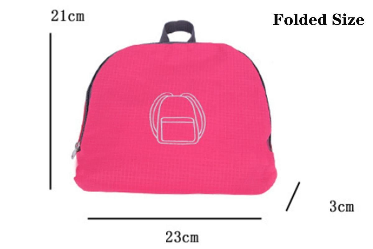 30L Ultra Lightweight Foldable Waterproof Backpack Travel Camping Hiking Outdoor Sports Bag - Purple