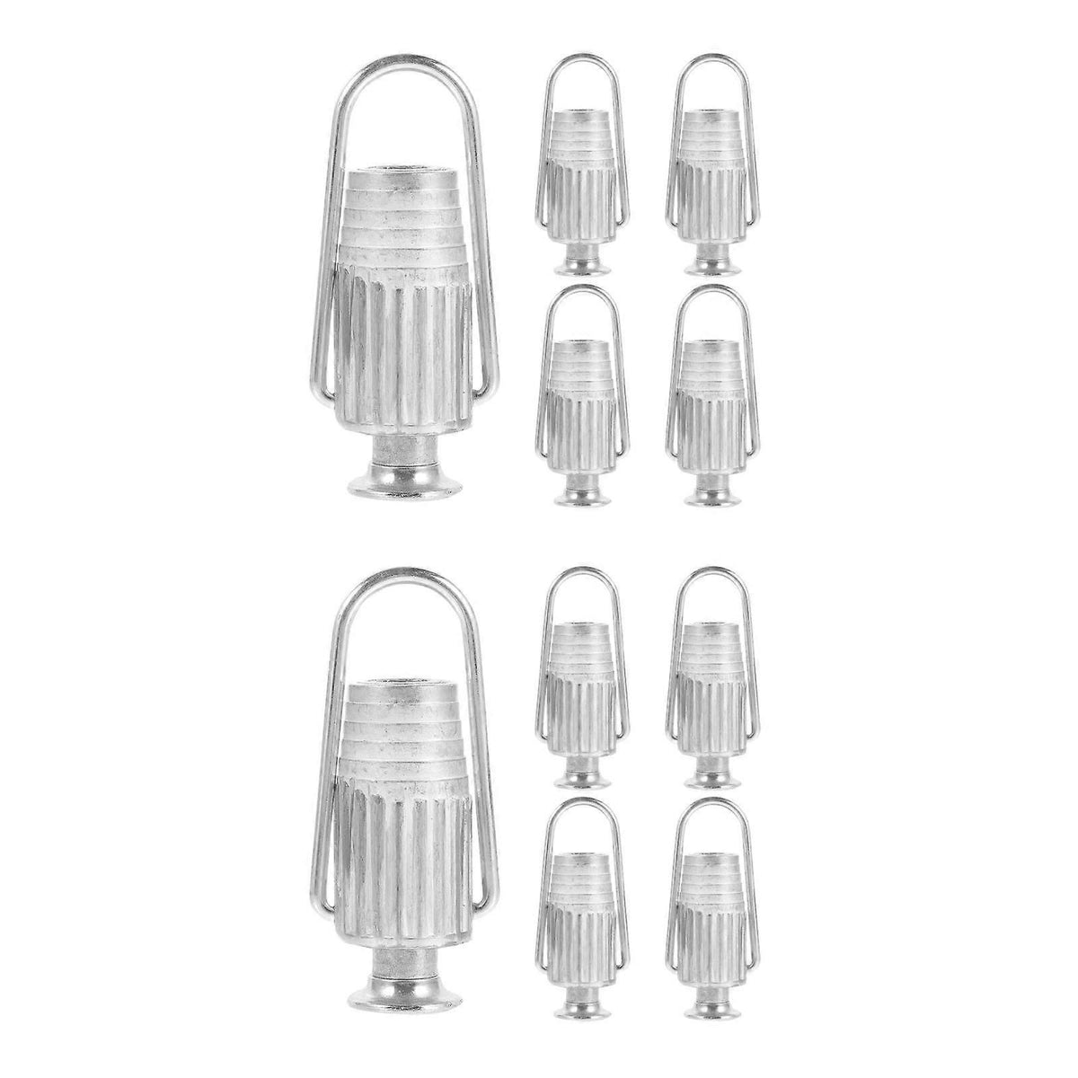 10 Pack Metal Clothesline Tightener, Silver Aluminium Rope Tensioner