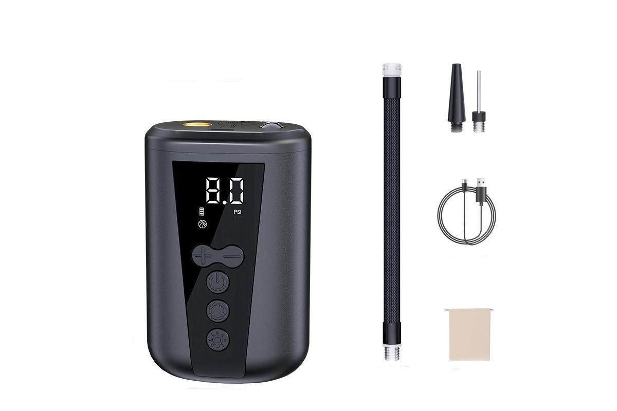 Electric Ball Pump with LCD Display Preset Pressure for Basketball Soccer