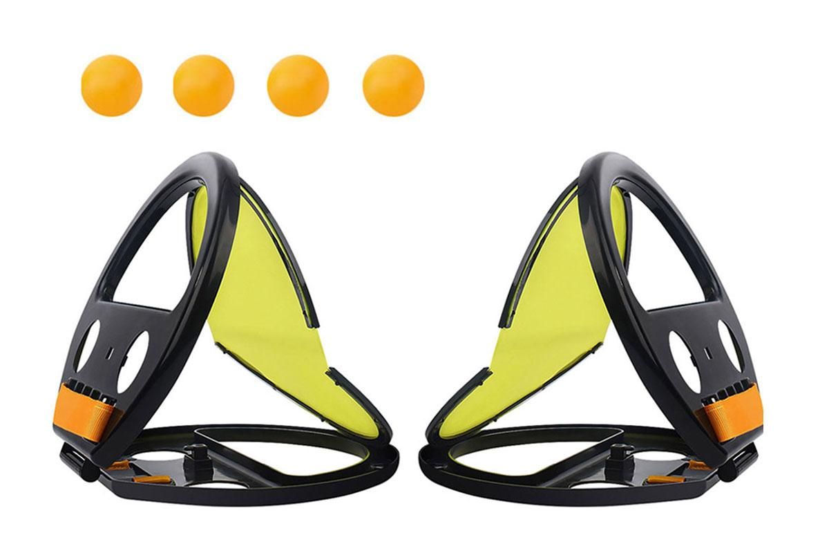 Toss And Catch Ball Set Interactive Throw And Catch Ball Hand Grip Racket With Balls
