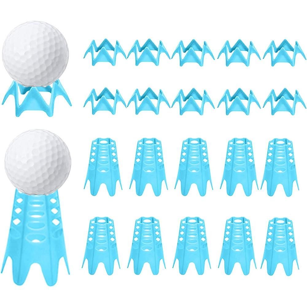 Plastic Golf Tees Golf Simulator Tees for Home Outdoor Indoor Golf Tees Simulator Practice Training - Yellow