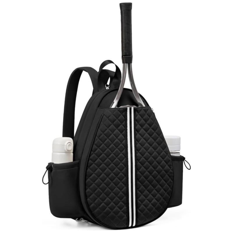 Crossbody Lightweight Multifunctional Waterproof Tennis Racket Bag for Men and Women Suitable for Pickleball Badminton and Tennis-Purple