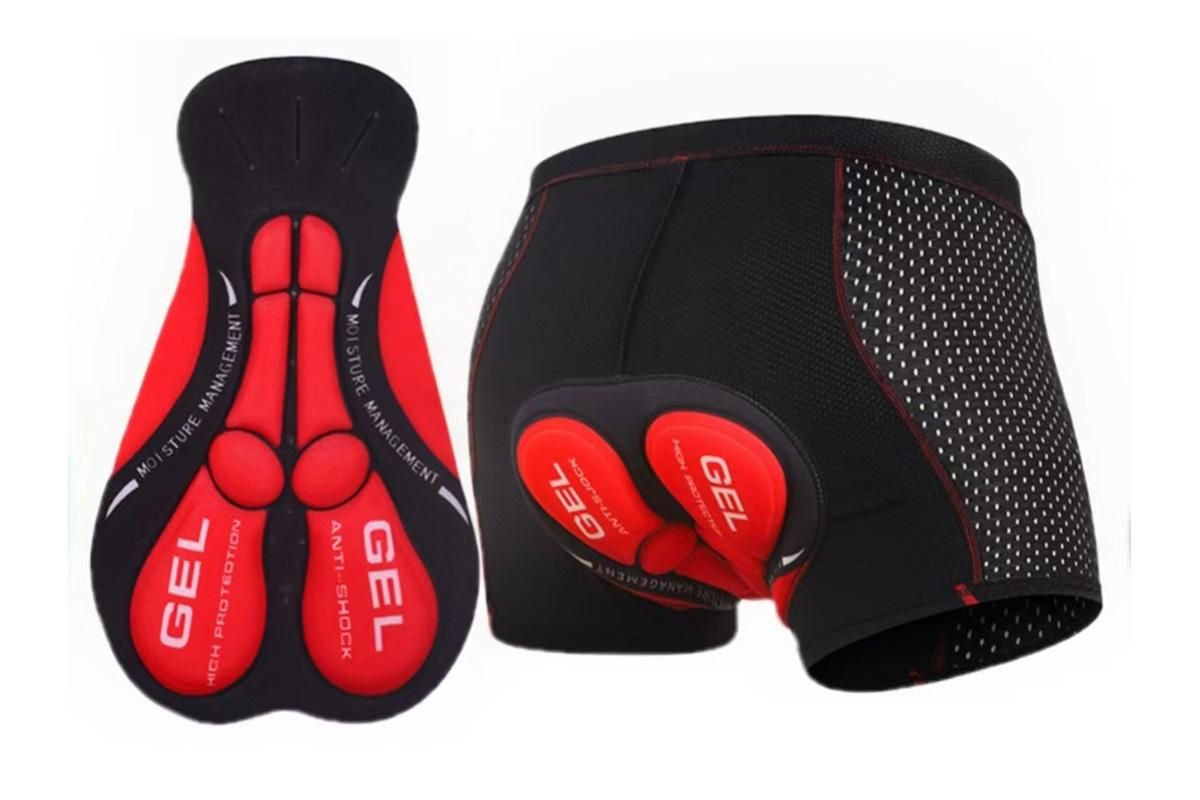 Silicone Gel Padded Cycling Underwear for Mountain Road - L