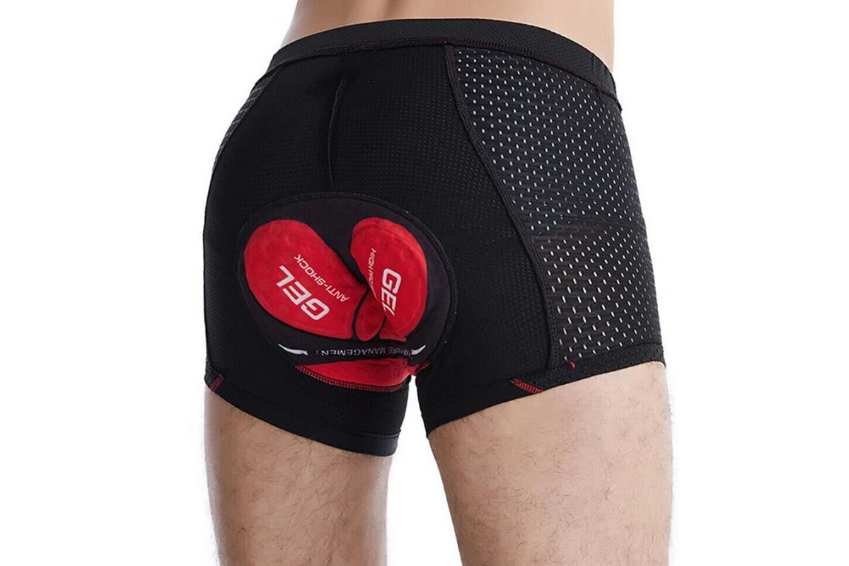 Silicone Gel Padded Cycling Underwear for Mountain Road - L