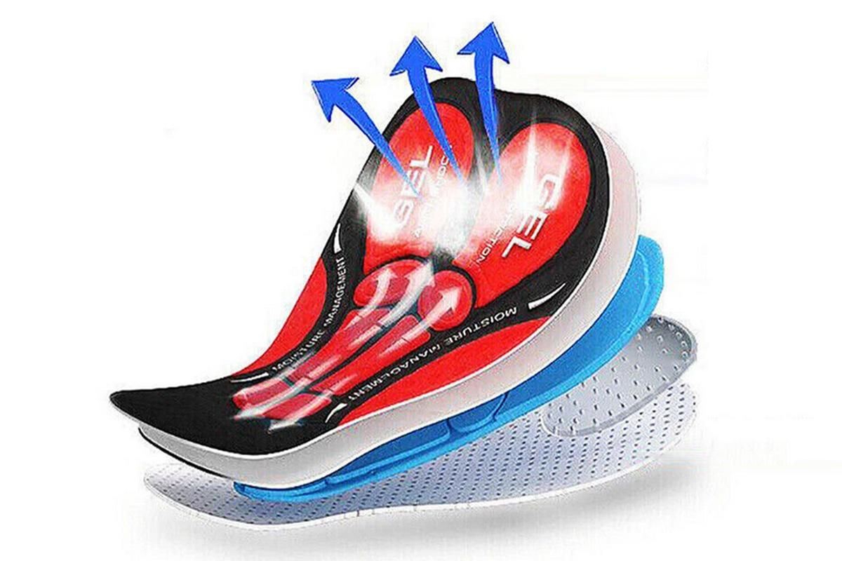 Silicone Gel Padded Cycling Underwear for Mountain Road - L