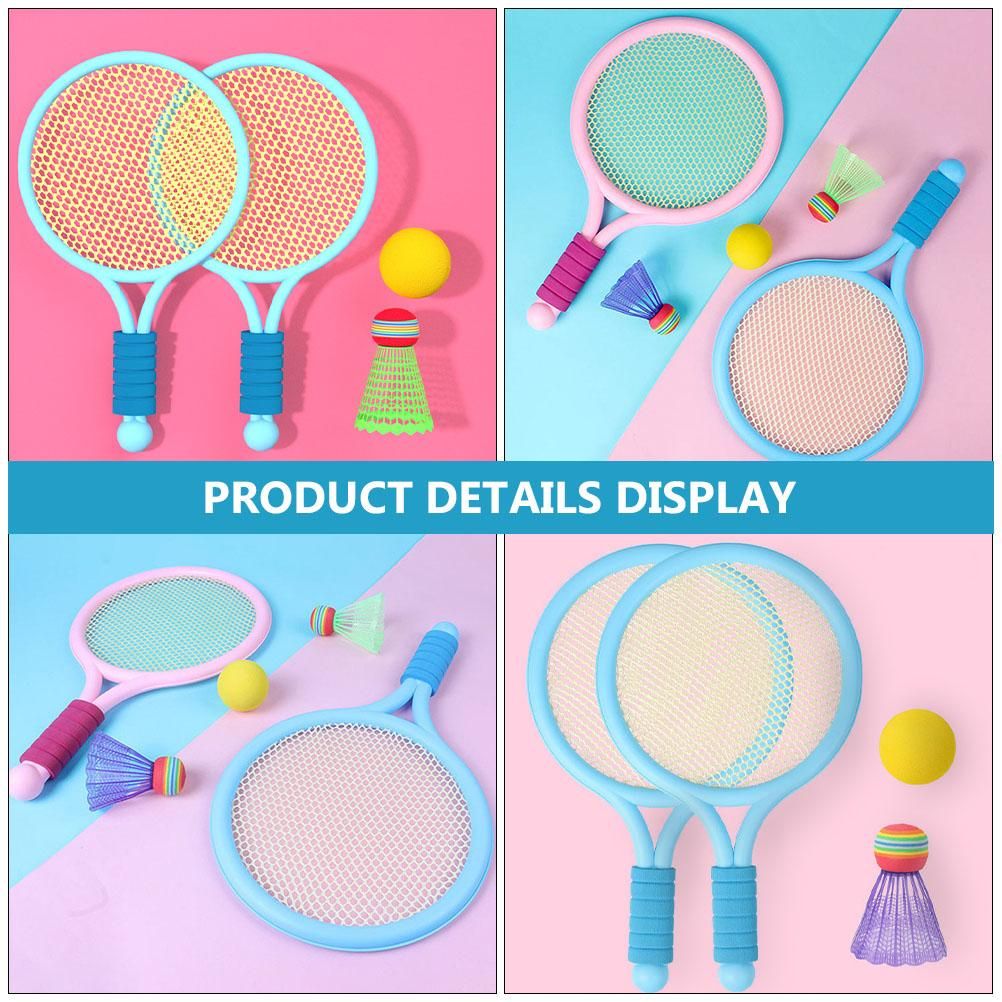 1 Set Boys Badminton Racket Training Outdoor Sports Leisure Toys Badminton Set