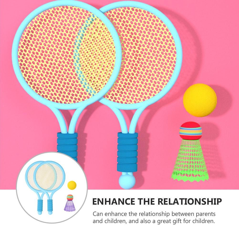 1 Set Boys Badminton Racket Training Outdoor Sports Leisure Toys Badminton Set