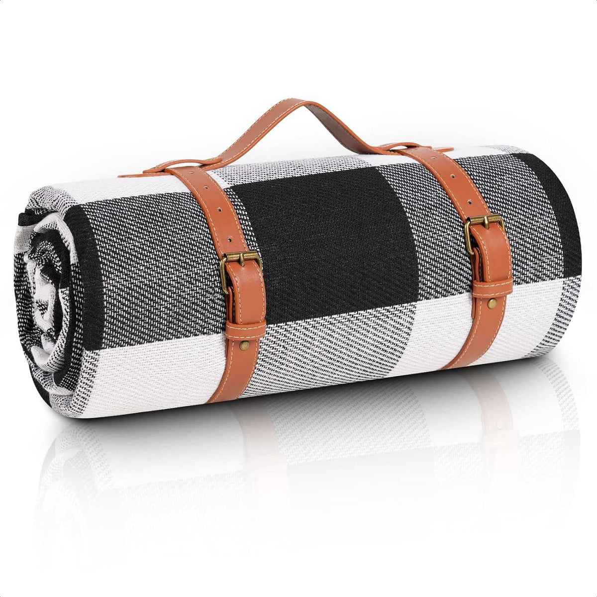 Outdoor Picnic Blanket Waterproof Mat Extra Wide Camping Tent Ground Sheet for Hiking and Outdoor Activities - Black S