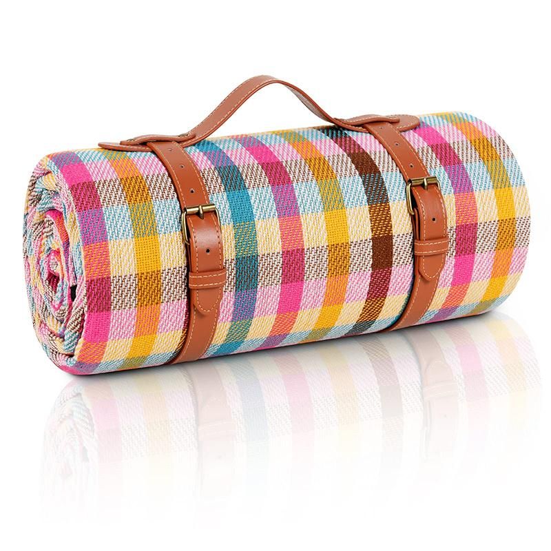 Outdoor Picnic Blanket Waterproof Mat Extra Wide Camping Tent Ground Sheet for Hiking and Outdoor Activities - Multicolor M