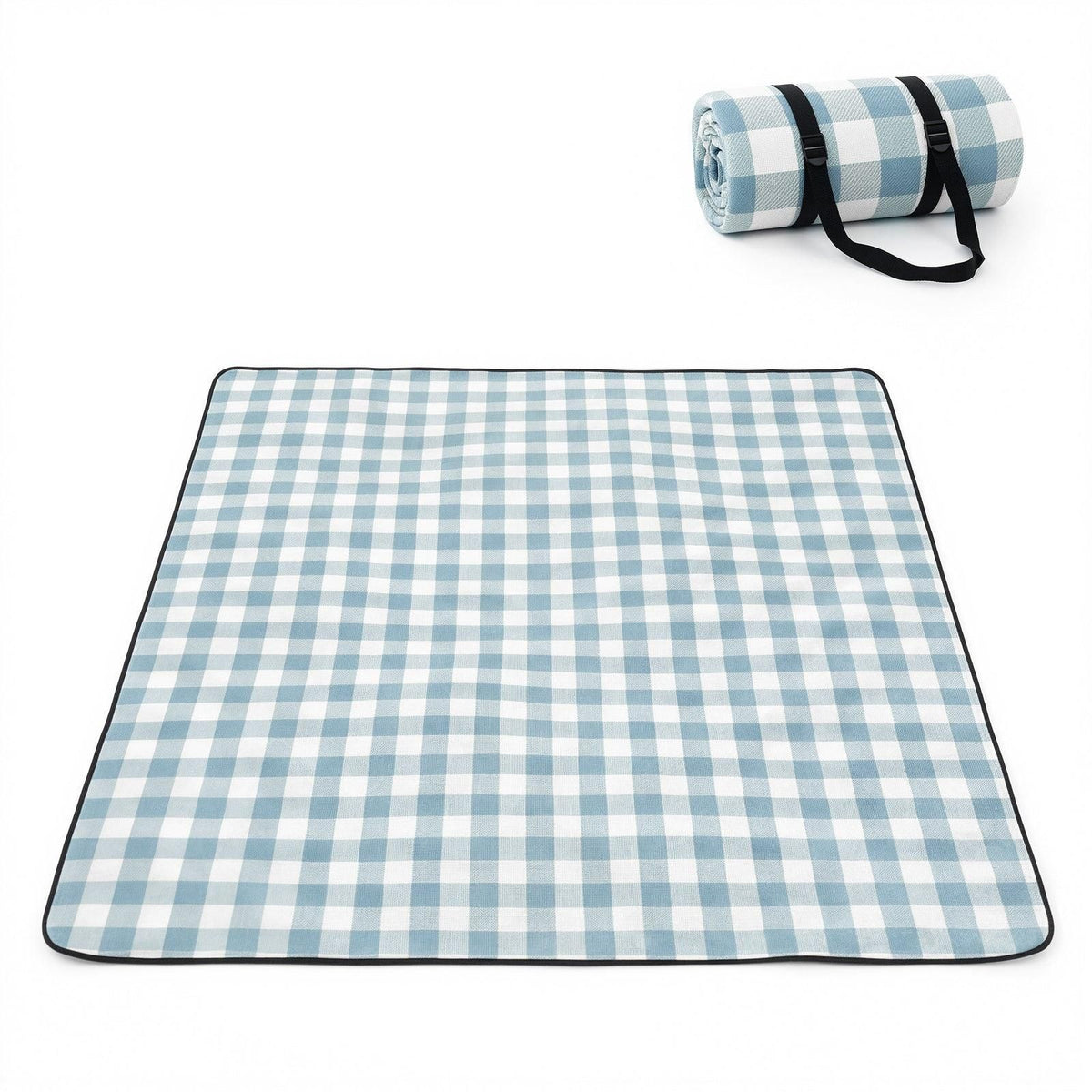 Waterproof Picnic Blanket Beach Outdoor Camping Mat Large Foldable Blue