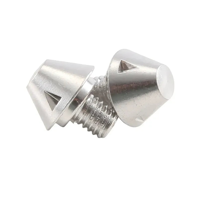 12 PCS M6 Football Shoe Replacement Spikes Studs For - Silver 8mm